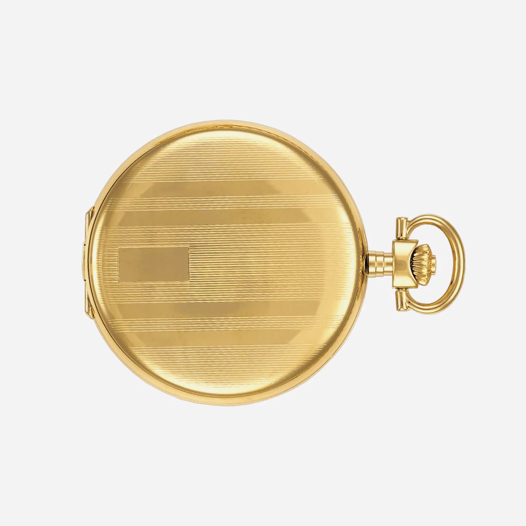 Tissot Savonnette White Dial 48.5mm Yellow Gold PVD Stainless Steel Pocket Watch