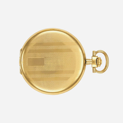Tissot Savonnette White Dial 48.5mm Yellow Gold PVD Stainless Steel Pocket Watch