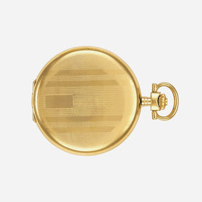 Tissot Savonnette White Dial 48.5mm Yellow Gold PVD Stainless Steel Pocket Watch