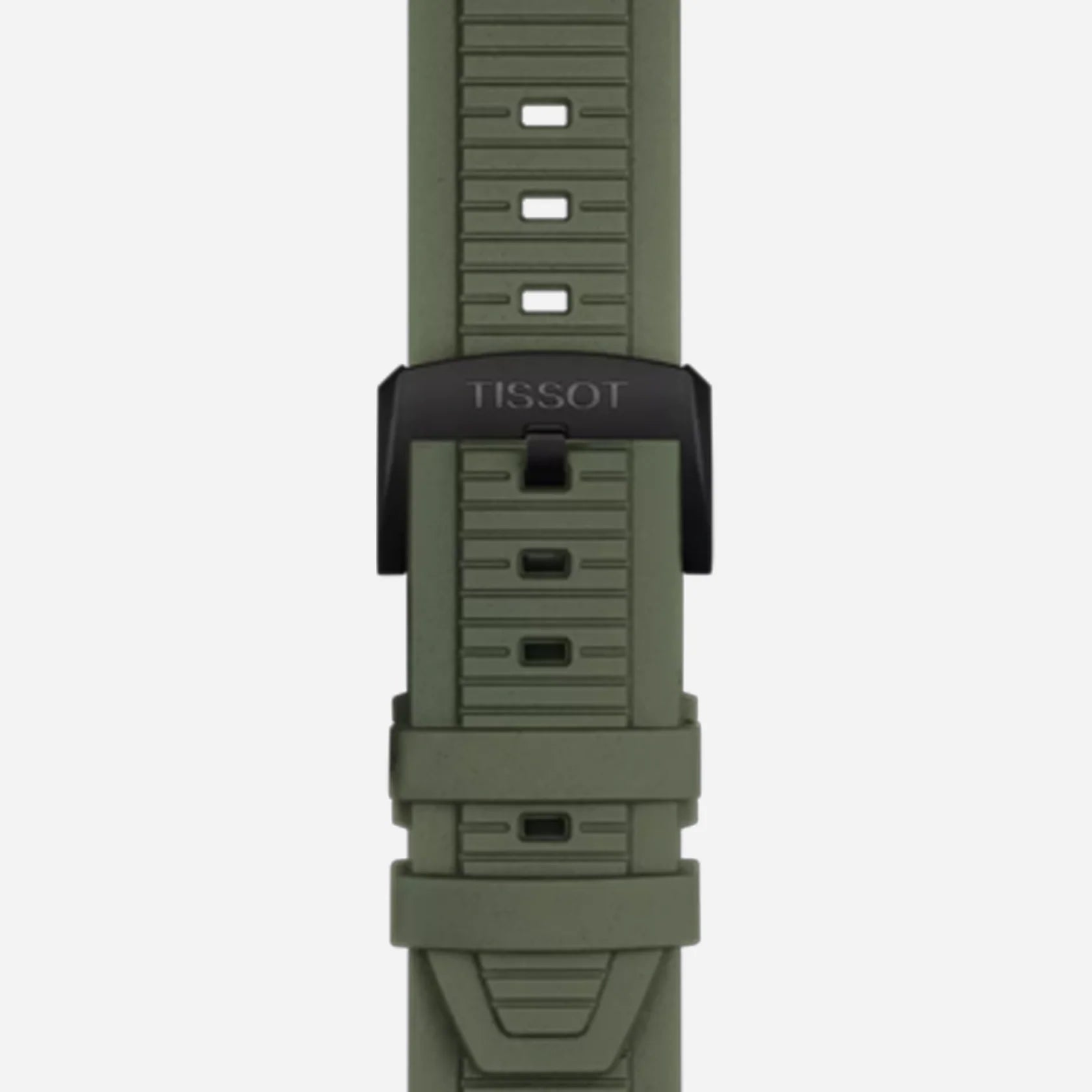 Tissot T-Race Dark Grey Dial 45mm Green Silicone Strap Quartz Chronograph Watch