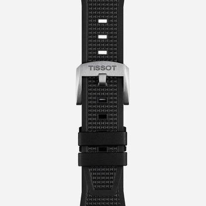 Tissot PRX Blue Dial 40mm Stainless Steel Quartz Watch with Rubber Strap