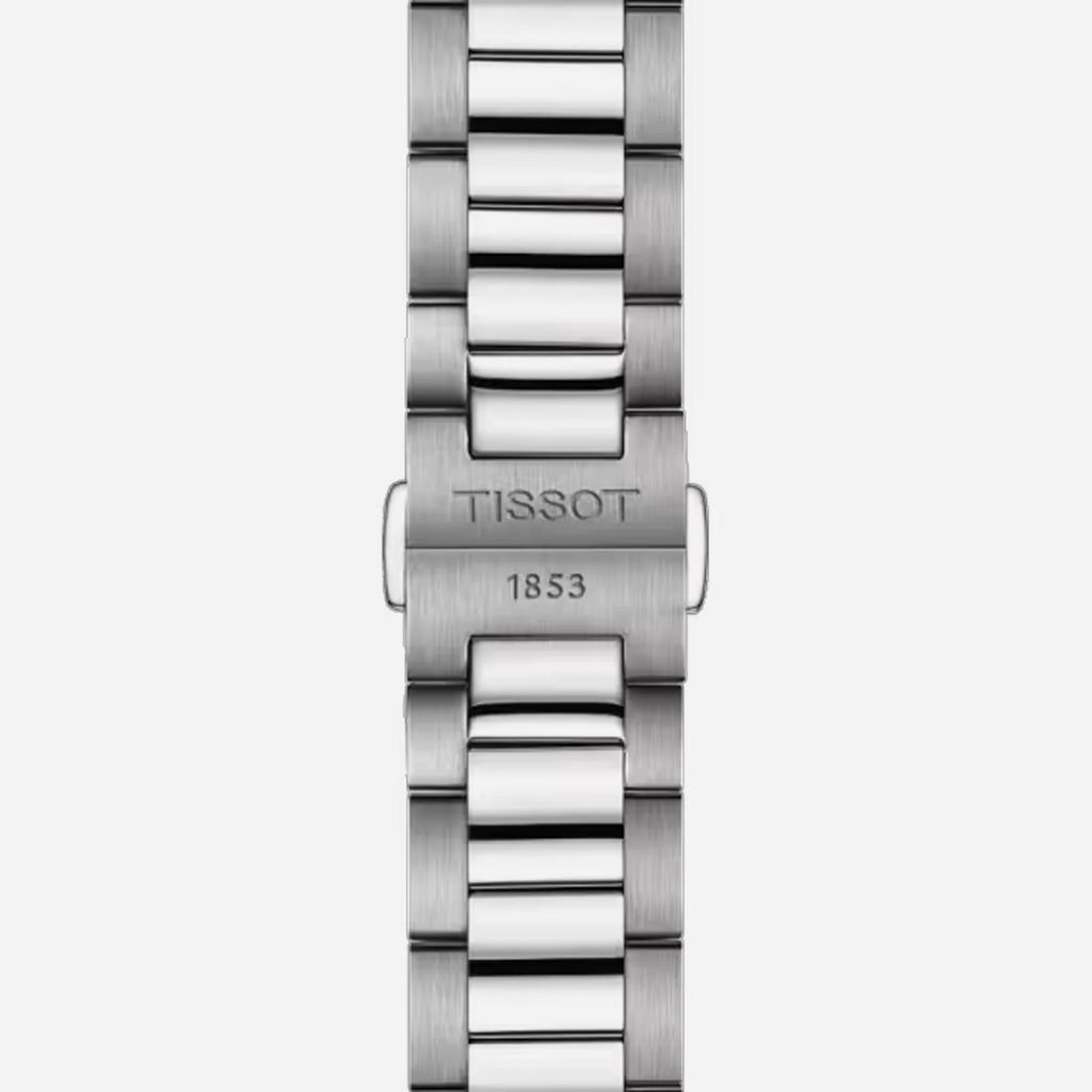 Tissot PR 100 Quartz Ice Blue Dial 40mm Grey Stainless Steel Bracelet Watch