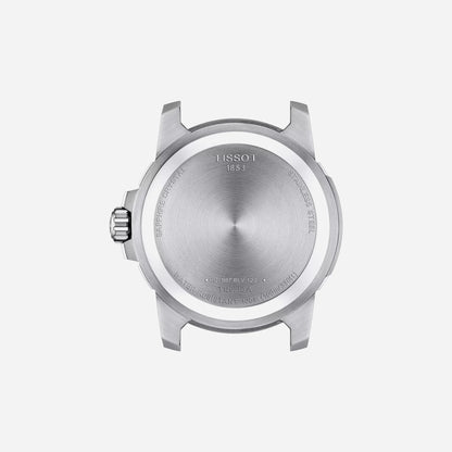 Tissot Supersport Gent Blue Dial Leather Strap 44mm Stainless Steel