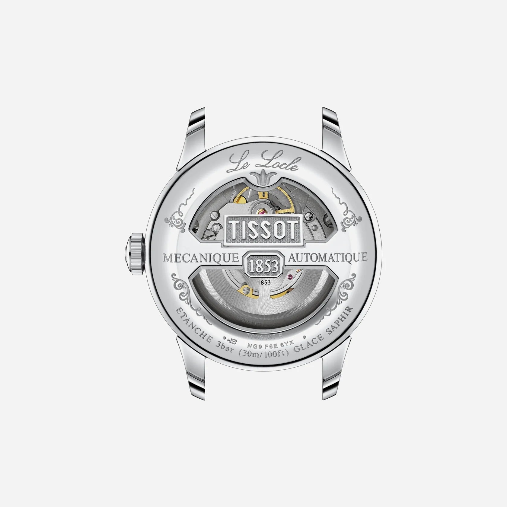 Tissot Le Locle Powermatic 80 Silver Dial Leather Strap 39.3mm