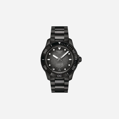 Tissot Seastar 1000 Powermatic 80 Black Dial on Stainless Steel Bracelet 40mm