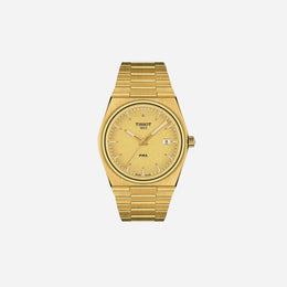 Tissot PRX Champagne Dial 40mm Yellow Gold PVD Stainless Steel Quartz Watch