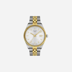 Tissot Ballade 40mm Silver Dial Grey Yellow Gold PVD Stainless Steel Watch