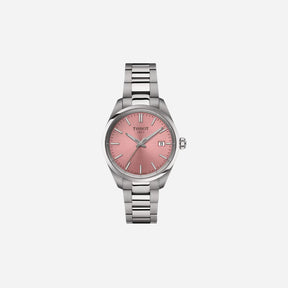 Tissot PR 100 Quartz 34mm Pink Dial Grey Stainless Steel Bracelet Watch