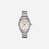 Tissot PR 100 Quartz 34mm White Mother-of-Pearl Dial Grey Stainless Steel Bracelet Watch