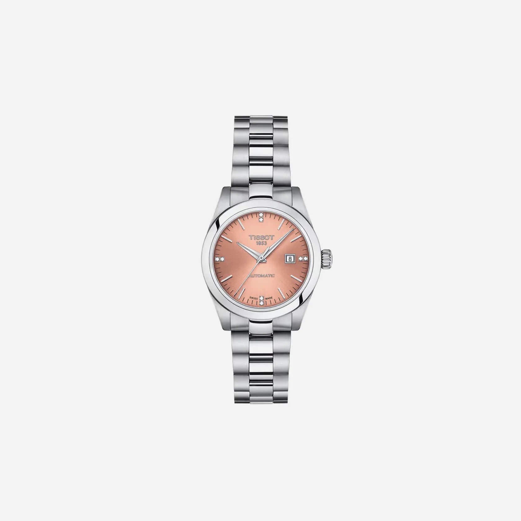 Tissot T-My Lady Automatic Diamond Pink Dial 29.3mm Women's Watch