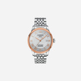 Tissot Le Locle COSC 39.3mm Silver Dial Grey Stainless Steel 18K Rose Gold Bezel Automatic Watch
