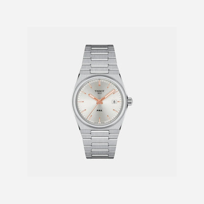Tissot PRX 35mm Silver Dial Grey Stainless Steel Quartz Watch
