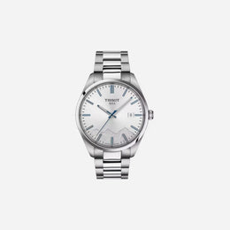 Tissot PR 100 Jungfraubahn Quartz Silver Dial 40mm Grey Stainless Steel Bracelet Watch