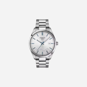 Tissot PR 100 Jungfraubahn Quartz Silver Dial 40mm Grey Stainless Steel Bracelet Watch