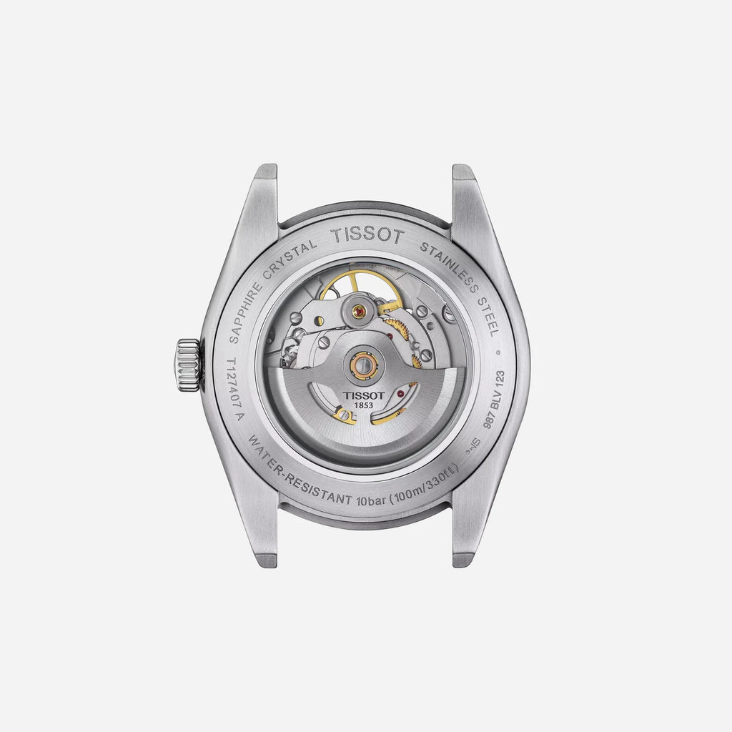 Tissot Gentleman Powermatic 80 Open Heart Blue Dial 40mm Stainless Steel