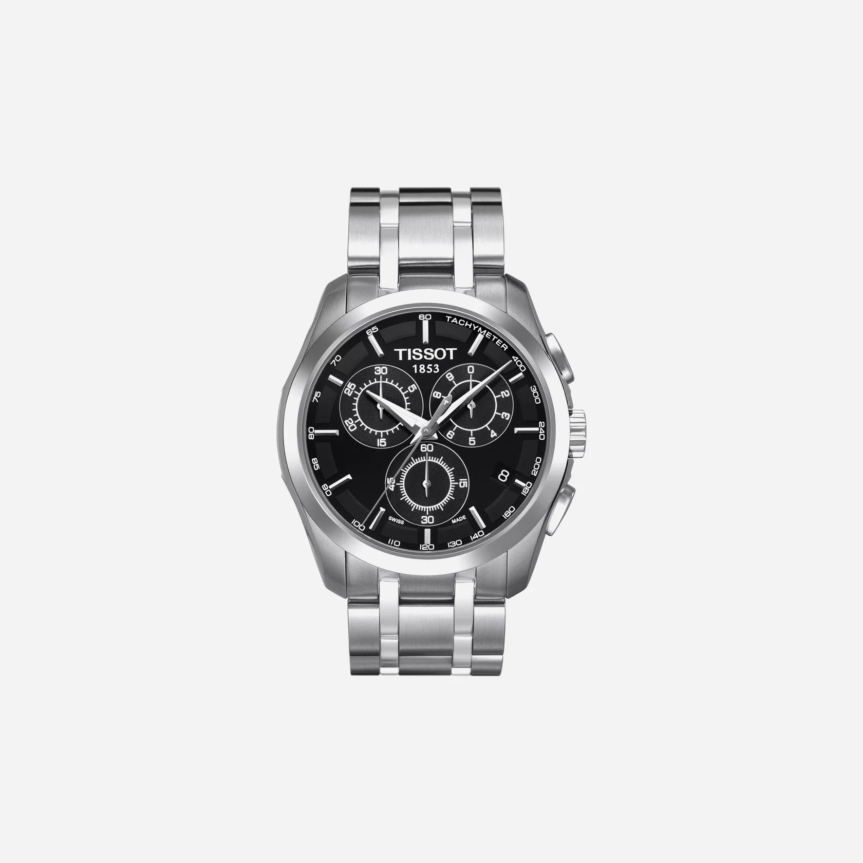 Tissot Couturier Chronograph Silver Dial Stainless Steel 41mm