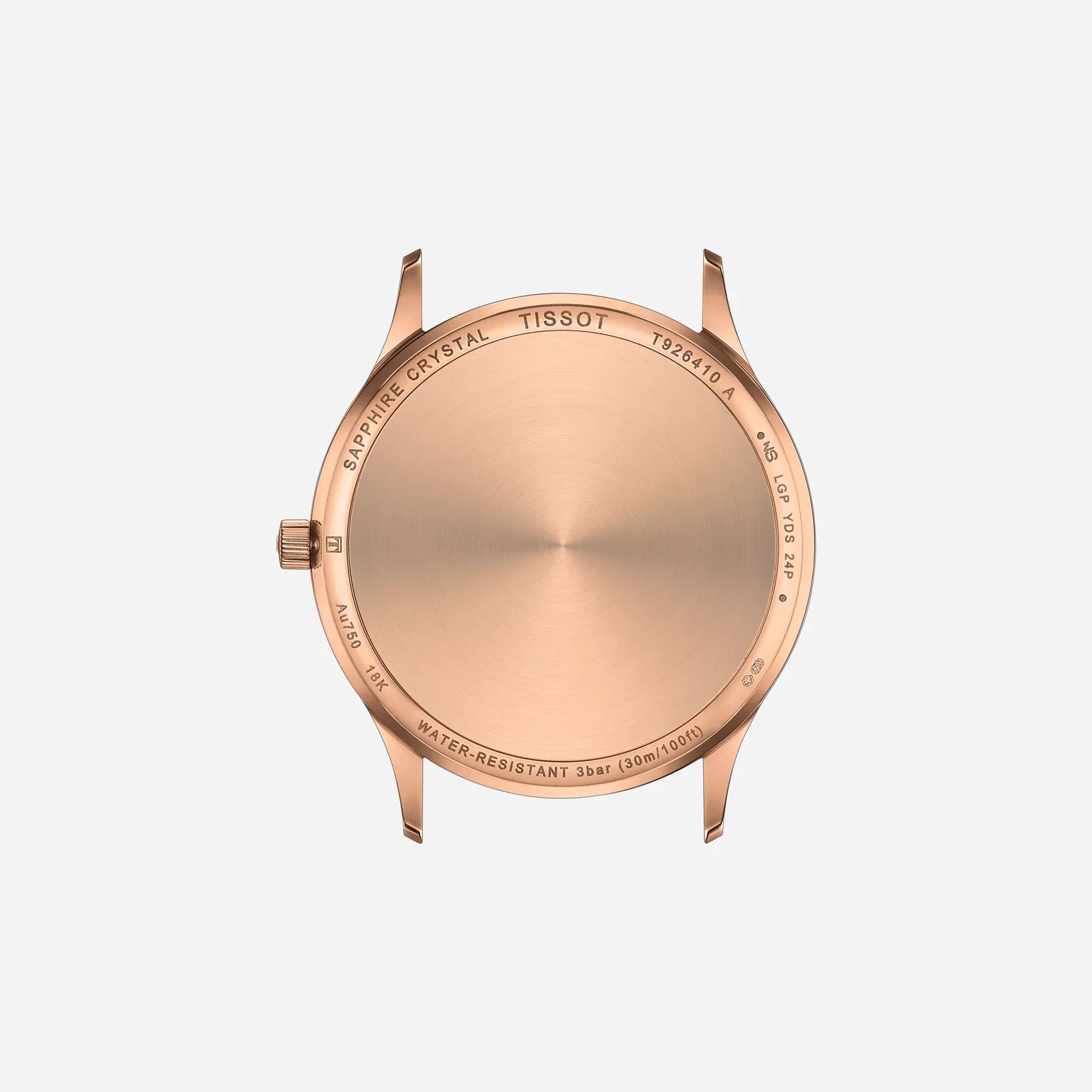 Tissot Excellence 18K Rose Gold Case Silver Opal Dial 40mm Black Leather Strap Watch