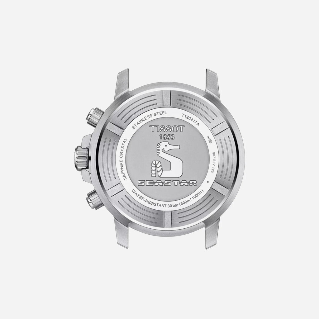 Tissot Seastar 1000 Chronograph Red Gradient Dial Rubber Strap 45.5mm