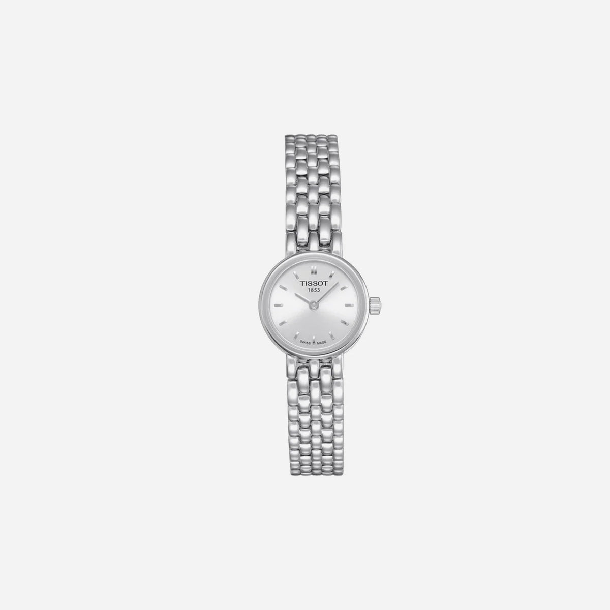 Tissot Lovely Square Silver Dial Stainless Steel 20mm