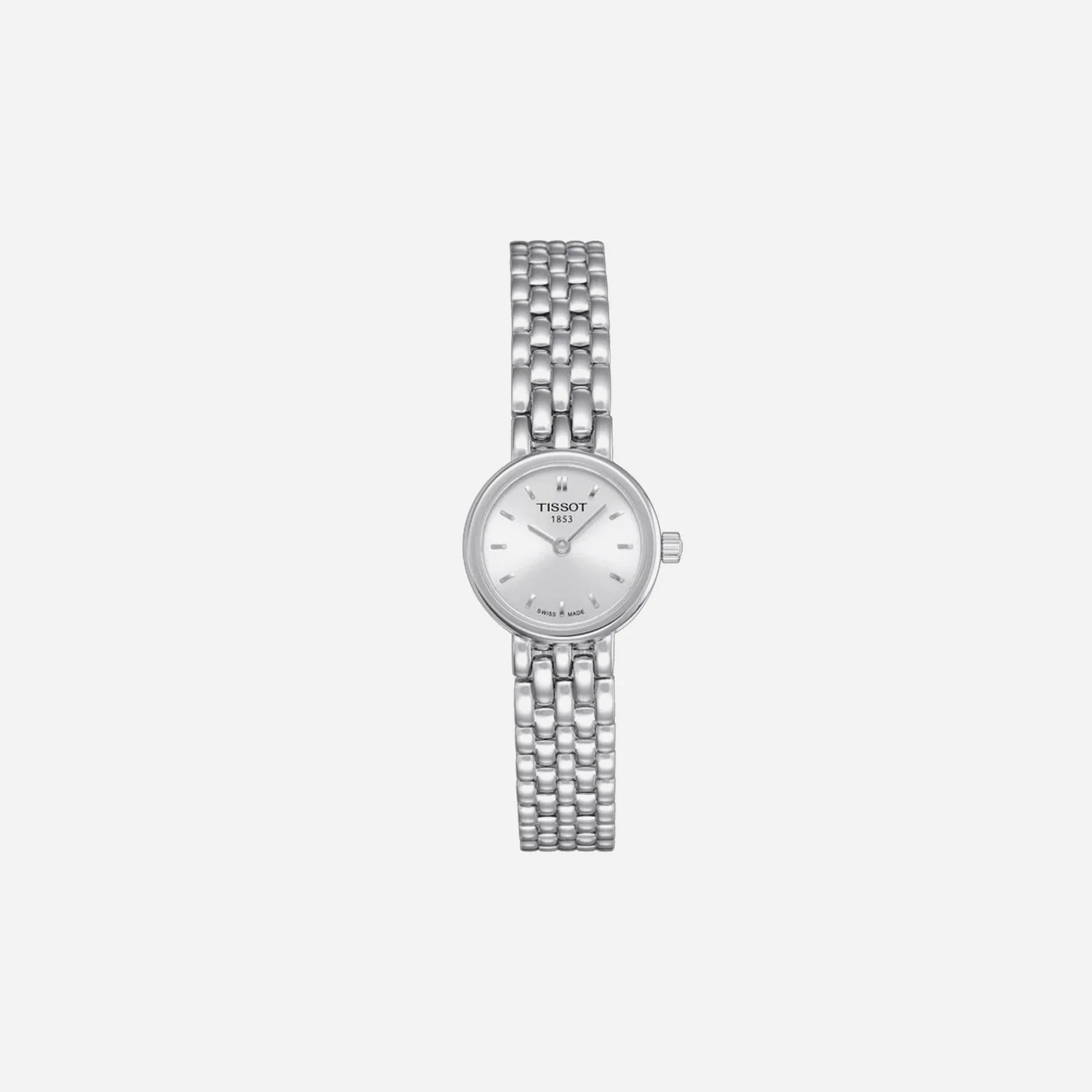 Tissot Lovely Square Silver Dial Stainless Steel 20mm