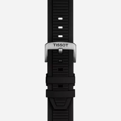 Tissot T-Race MotoGP Black Silicone Strap Transparent Dial 45mm Automatic Chronograph Watch (2025)