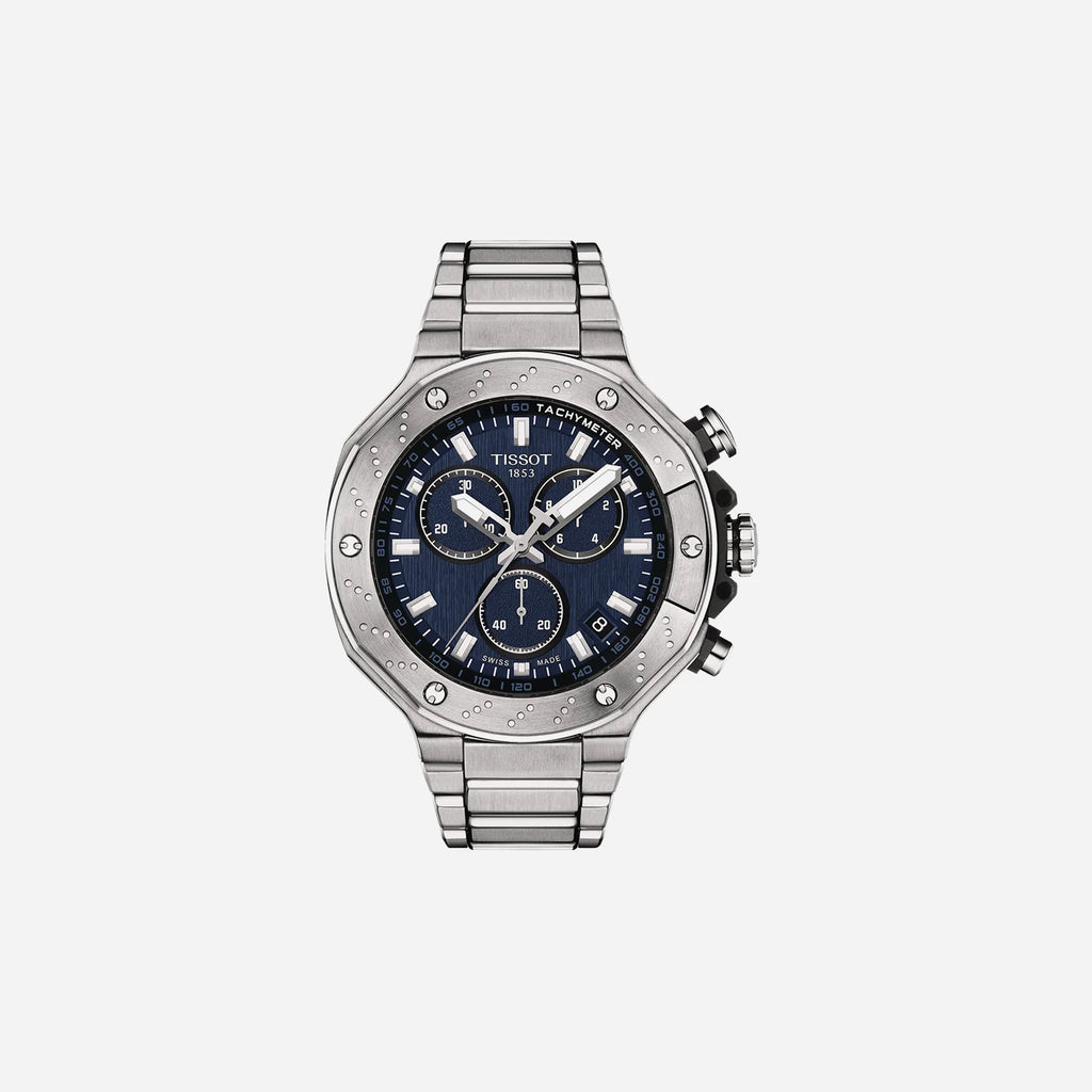 Tissot T-Race Blue Dial 45mm Stainless Steel Quartz Chronograph Watch