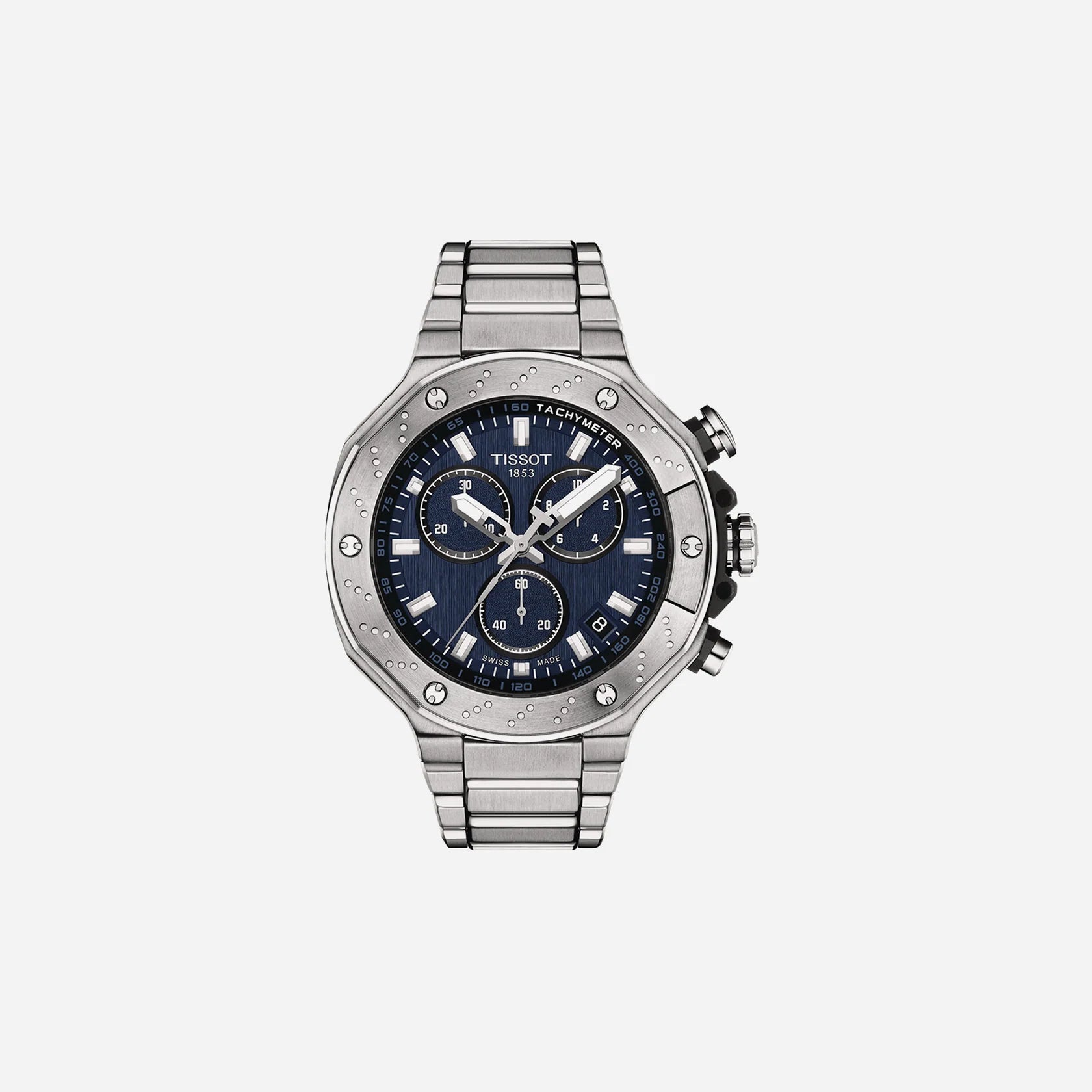 Tissot T-Race Blue Dial 45mm Stainless Steel Quartz Chronograph Watch