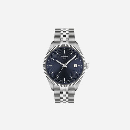 Tissot Ballade 40mm Blue Dial Grey Strap Watch
