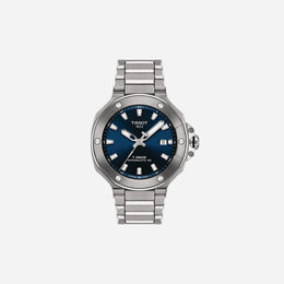 Tissot T-Race Powermatic 80 Blue Dial 41mm Stainless Steel Grey Strap Automatic Watch