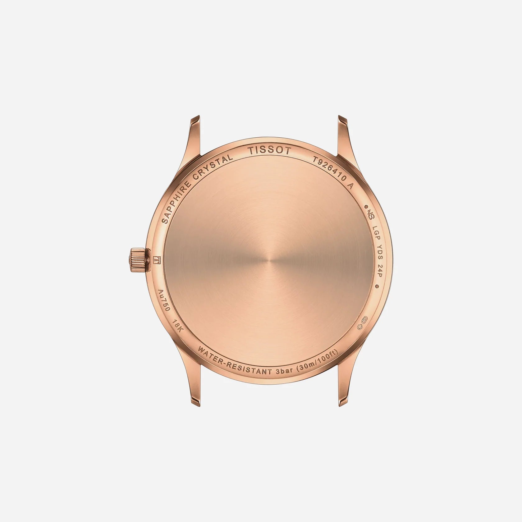 Tissot Excellence 18K Rose Gold Blue Dial Blue Leather Strap Watch