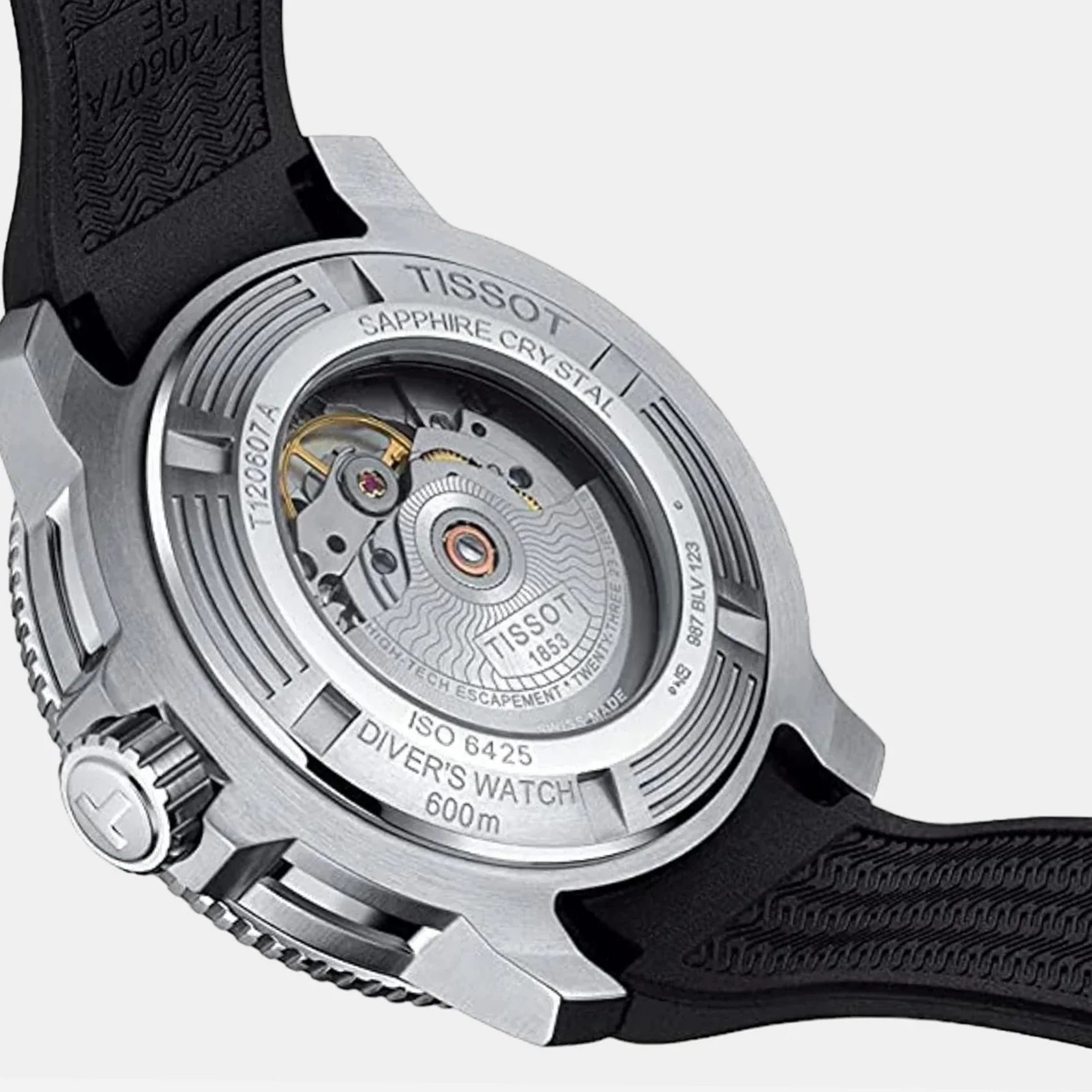 Tissot Seastar 2000 Professional Powermatic 80 Grey Dial Rubber Strap 46mm