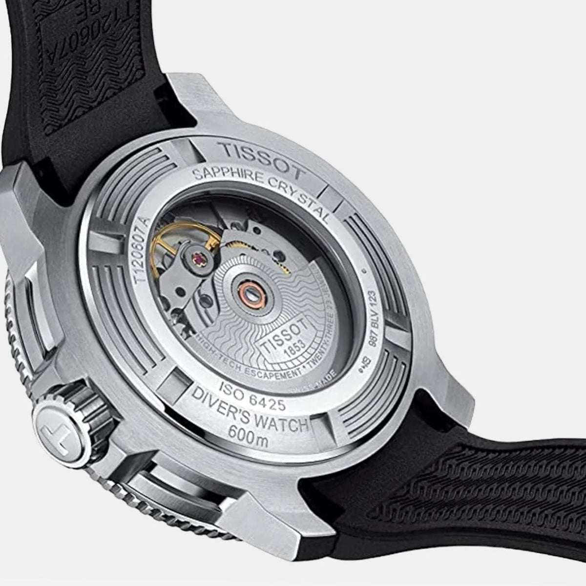 Tissot Seastar 2000 Professional Powermatic 80 Grey Dial Rubber Strap 46mm