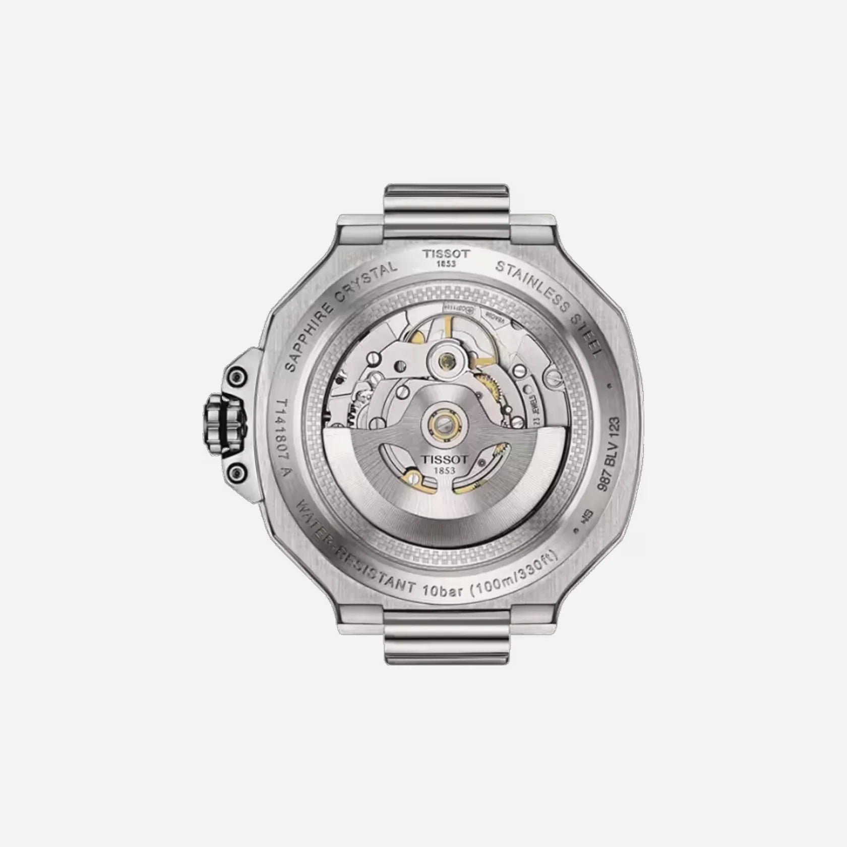 Tissot T-Race Powermatic 80 Blue Dial 41mm Stainless Steel Grey Strap Automatic Watch