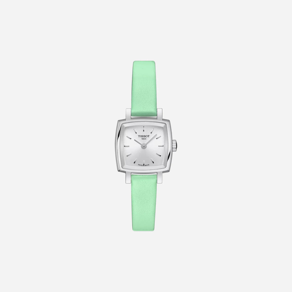 Tissot Lovely Square Silver Dial Leather Strap 20mm