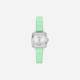 Tissot Lovely Square Silver Dial Leather Strap 20mm