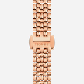 Tissot Lovely Square Gold PVD White Dial 20mm