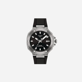 Tissot T-Race Powermatic 80 Black Dial 41mm Black Silicone Strap Automatic Watch
