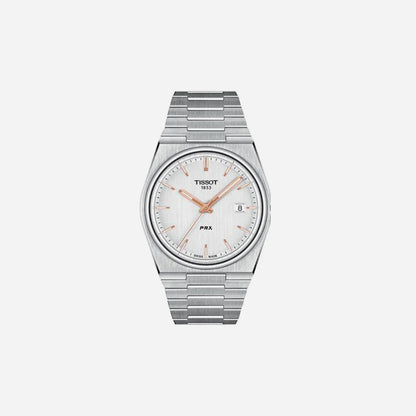 Tissot PRX Men Silver Dial Analog Stainless Steel Watch