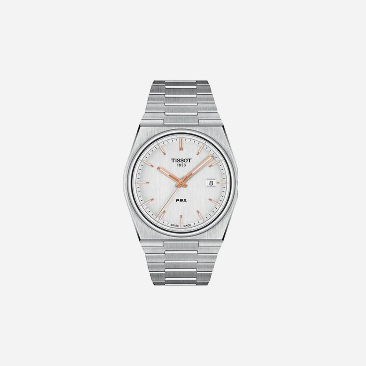Tissot PRX Men Silver Dial Analog Stainless Steel Watch
