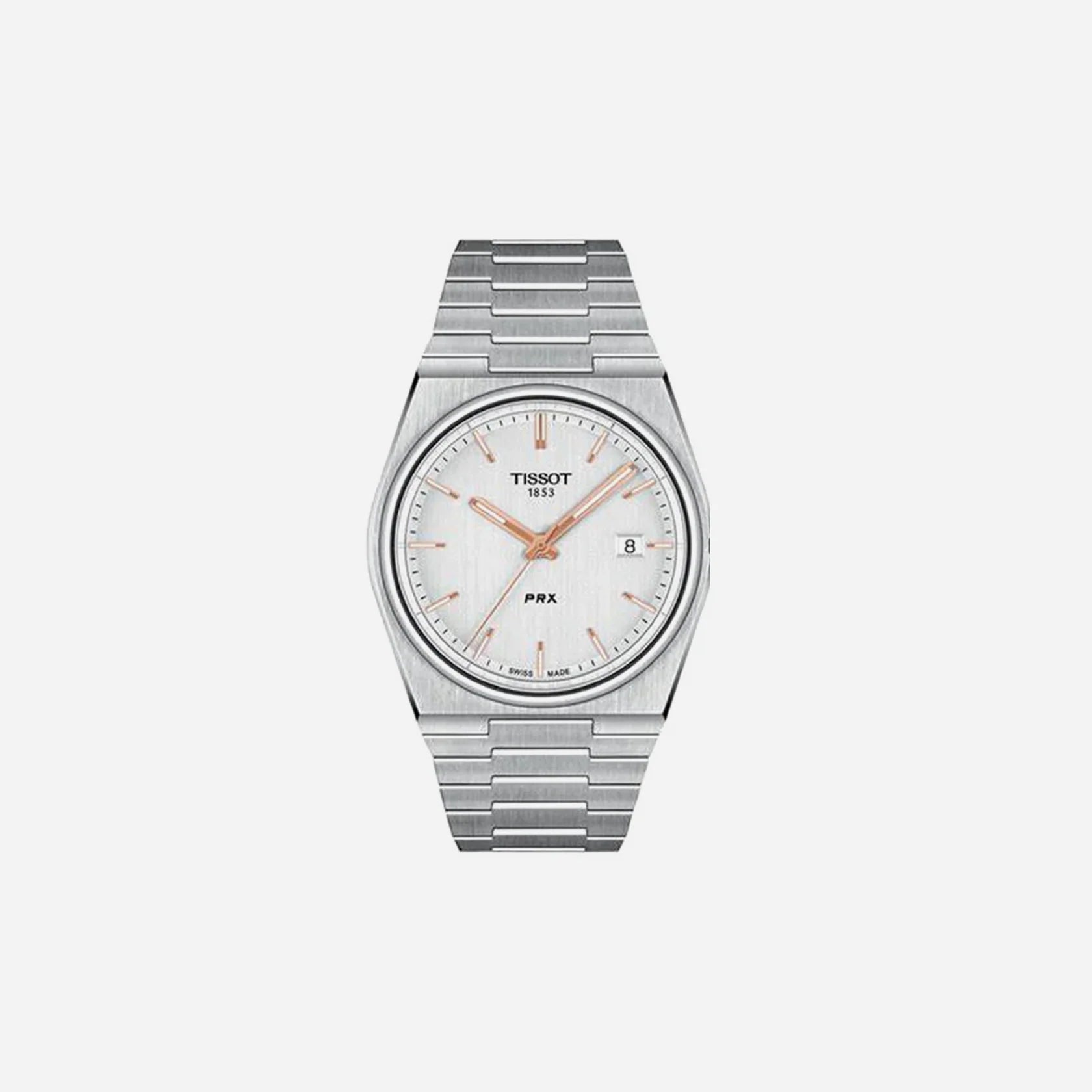 Tissot PRX Men Silver Dial Analog Stainless Steel Watch