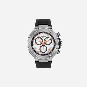 Tissot T-Race White Dial 45mm Silicone Quartz Chronograph Watch