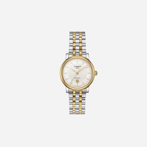 Tissot Carson Premium Automatic Lady Silver Dial Two-Tone Stainless Steel Bracelet 30mm