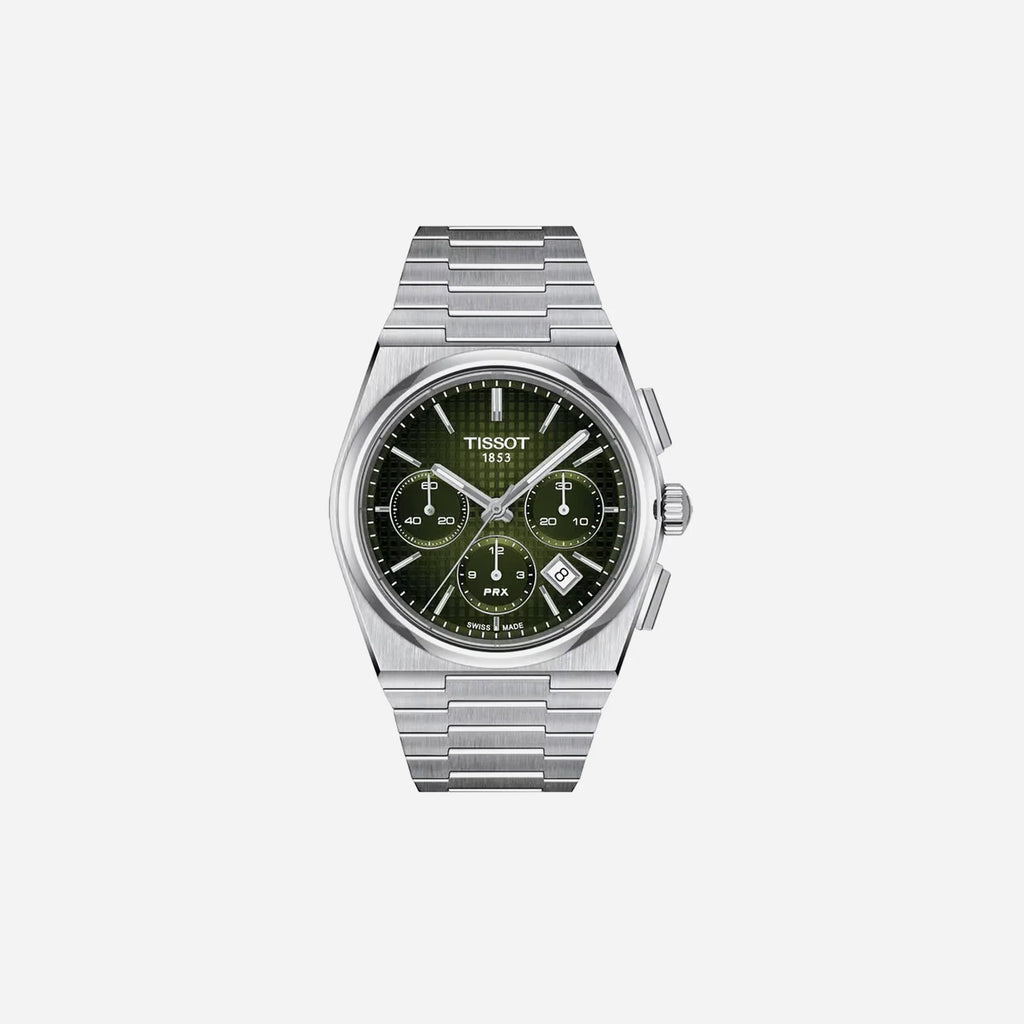 Tissot PRX Green Dial 42mm Stainless Steel Automatic Chronograph Watch