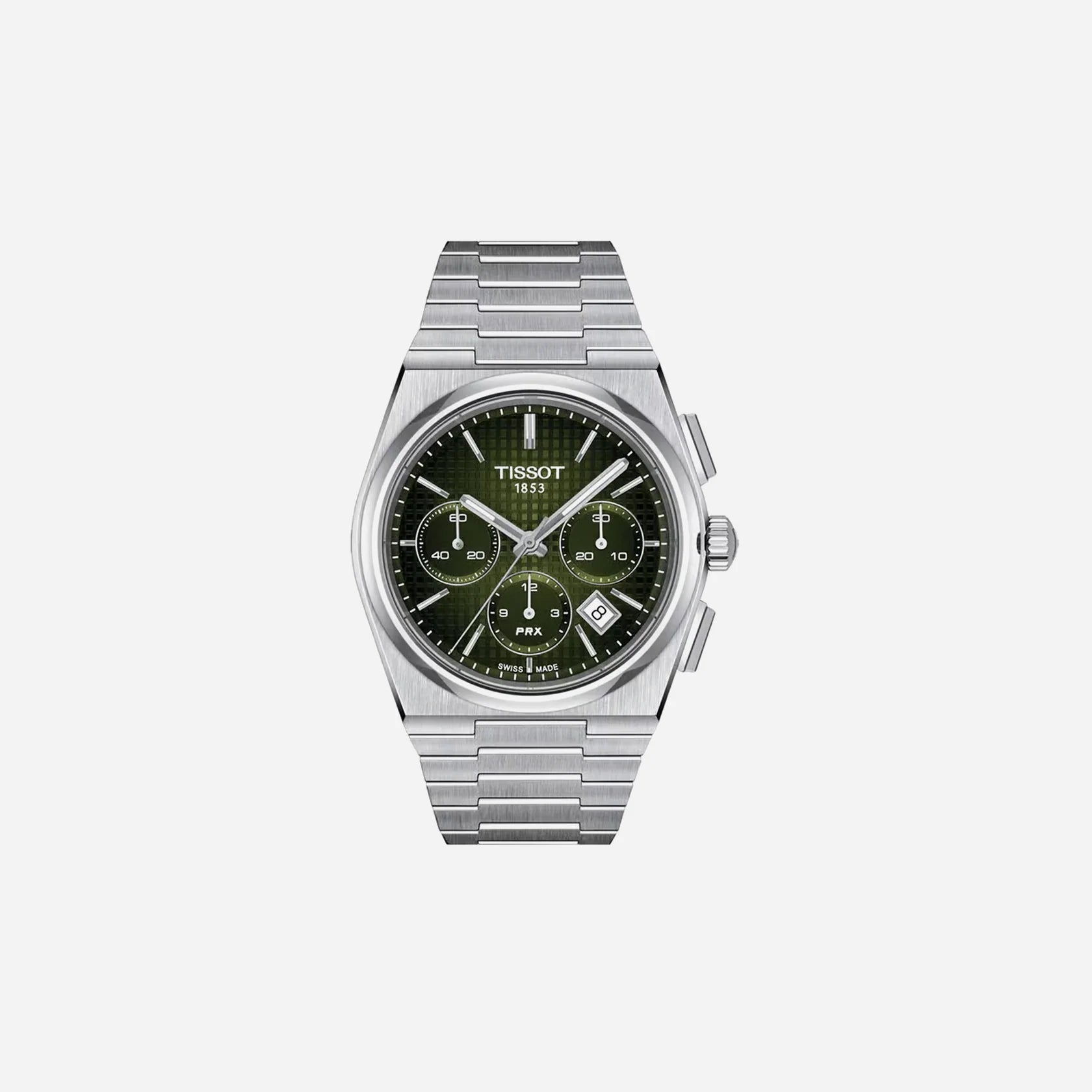 Tissot PRX Green Dial 42mm Stainless Steel Automatic Chronograph Watch