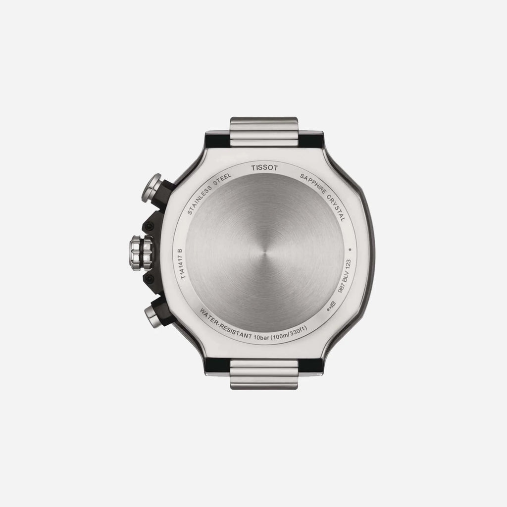 Tissot T-Race White Dial 45mm Silicone Quartz Chronograph Watch