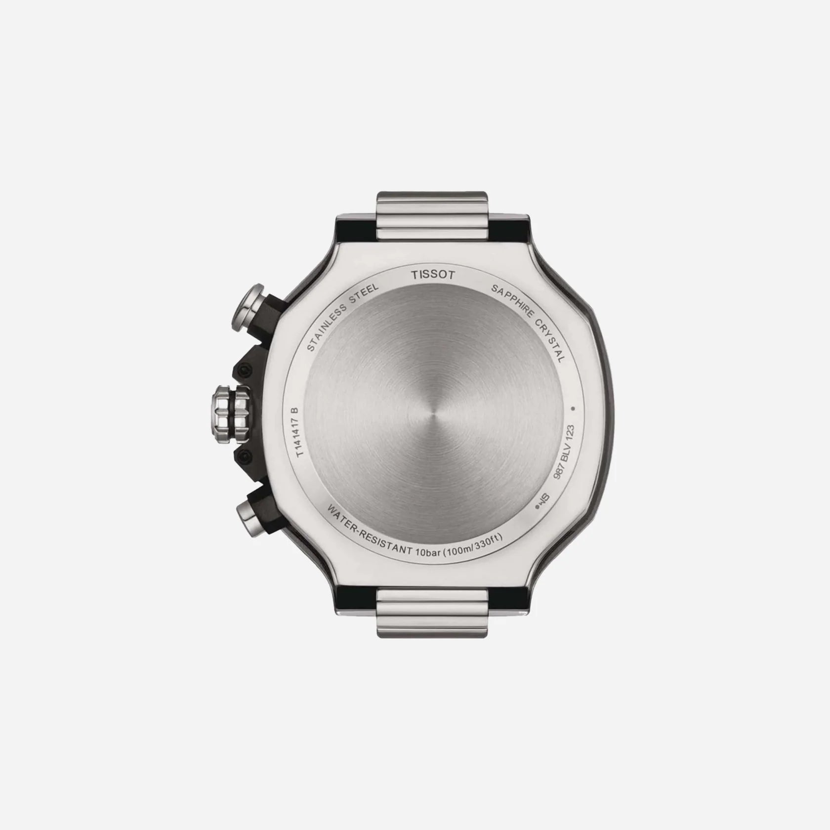 Tissot T-Race White Dial 45mm Silicone Quartz Chronograph Watch