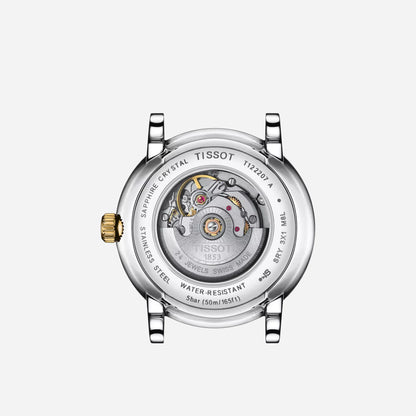 Tissot Carson Premium Automatic Lady Silver Dial Two-Tone Stainless Steel Bracelet 30mm