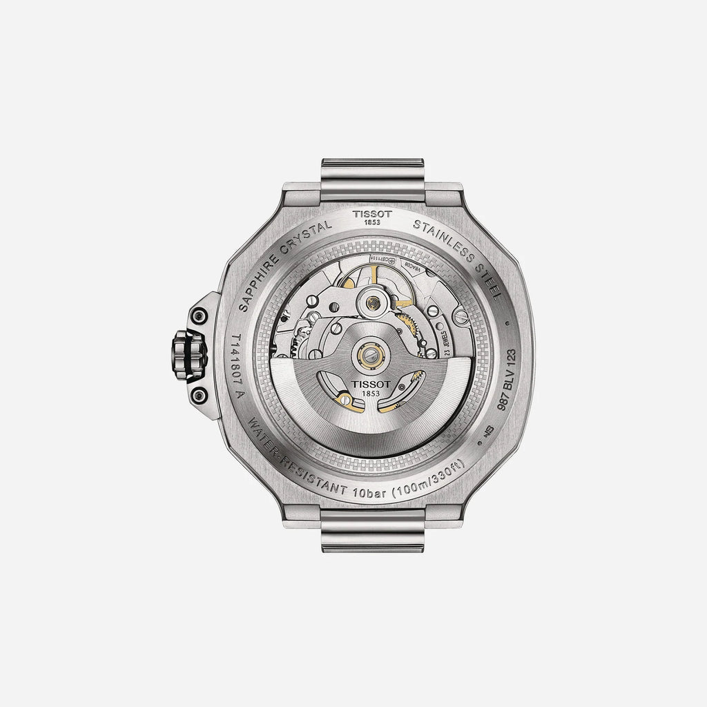 Tissot T-Race Powermatic 80 Black Dial 41mm Black Silicone Strap Automatic Watch