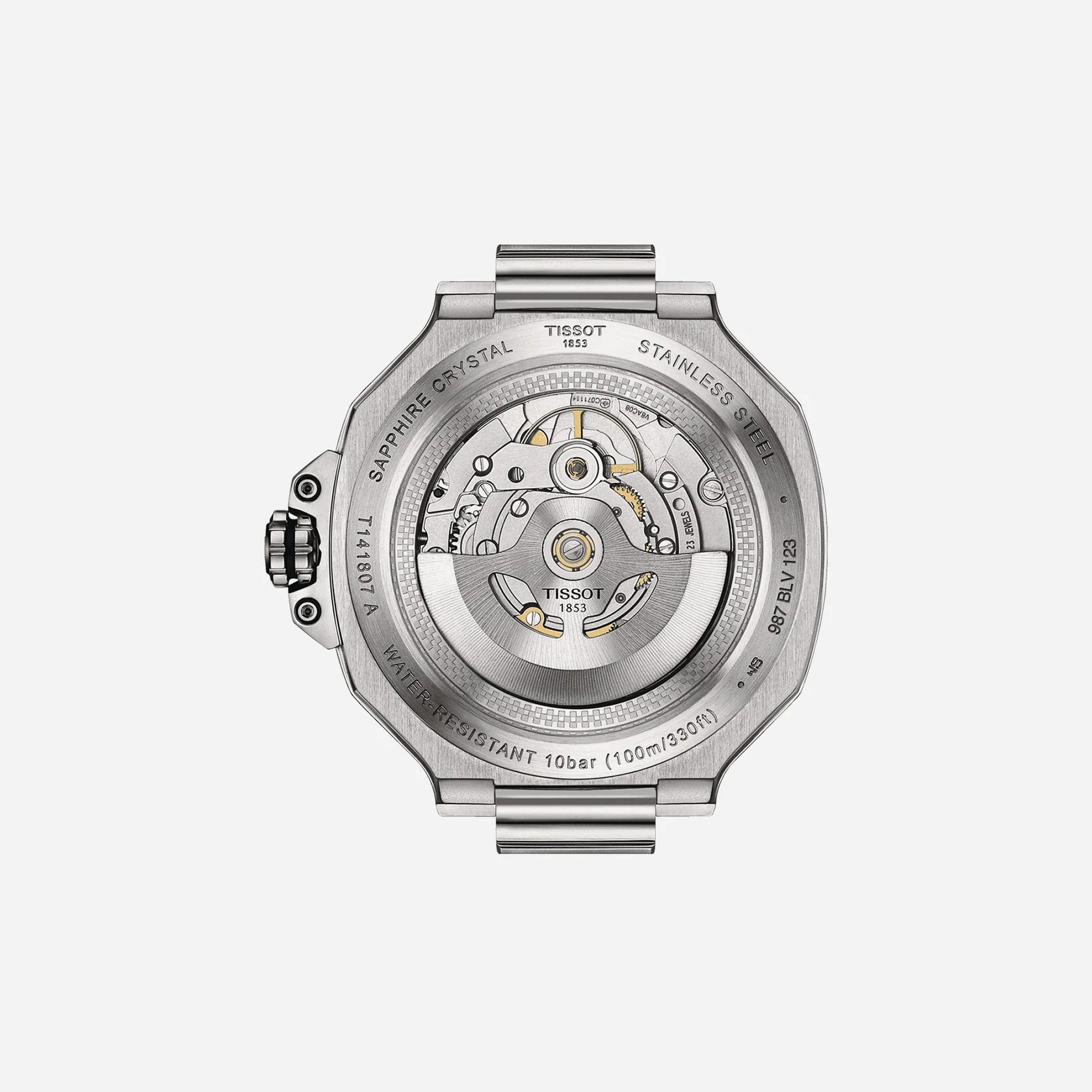 Tissot T-Race Powermatic 80 Black Dial 41mm Black Silicone Strap Automatic Watch