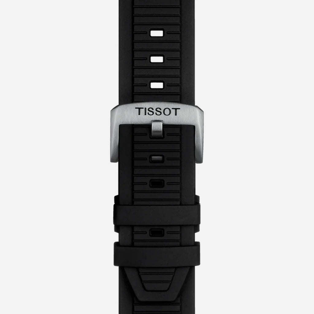 Tissot T-Race White Dial 45mm Silicone Quartz Chronograph Watch